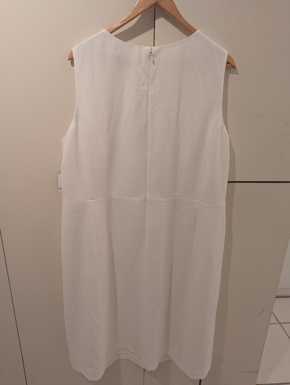 NWT Kasper Women's Cream Scallop-Edge Blazer & Sheath Dress Suit Size 18W - Picture 5 of 13